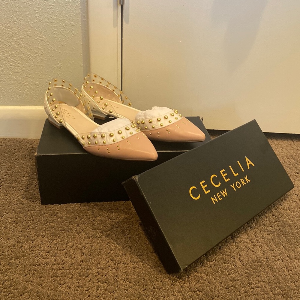 Gold Studded Slip on Shoe